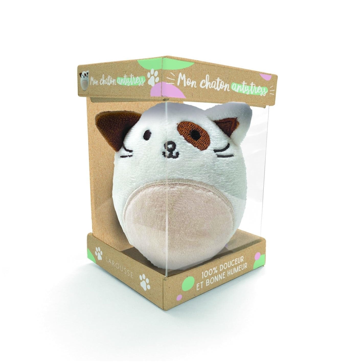 Stress-Relief Kit with Cute Kitten Plush and Activity Book